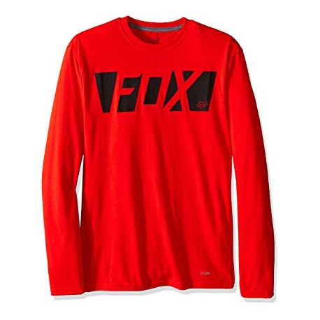 CEASE LS TECH TEE RED M