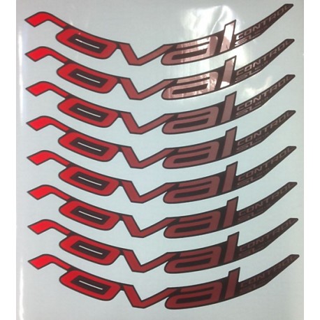 Dcl My18 Roval Control Sl Decal Kit, Rocket Red
